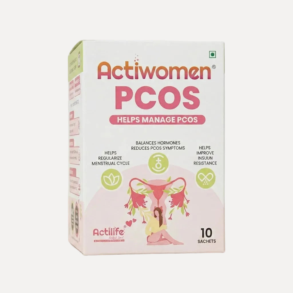 Actiwomen PCOS Sachets – orange-flavoured formula with Myo-Inositol, Berberine, and L-Carnitine to support hormonal balance and reproductive wellness in women with PCOS

