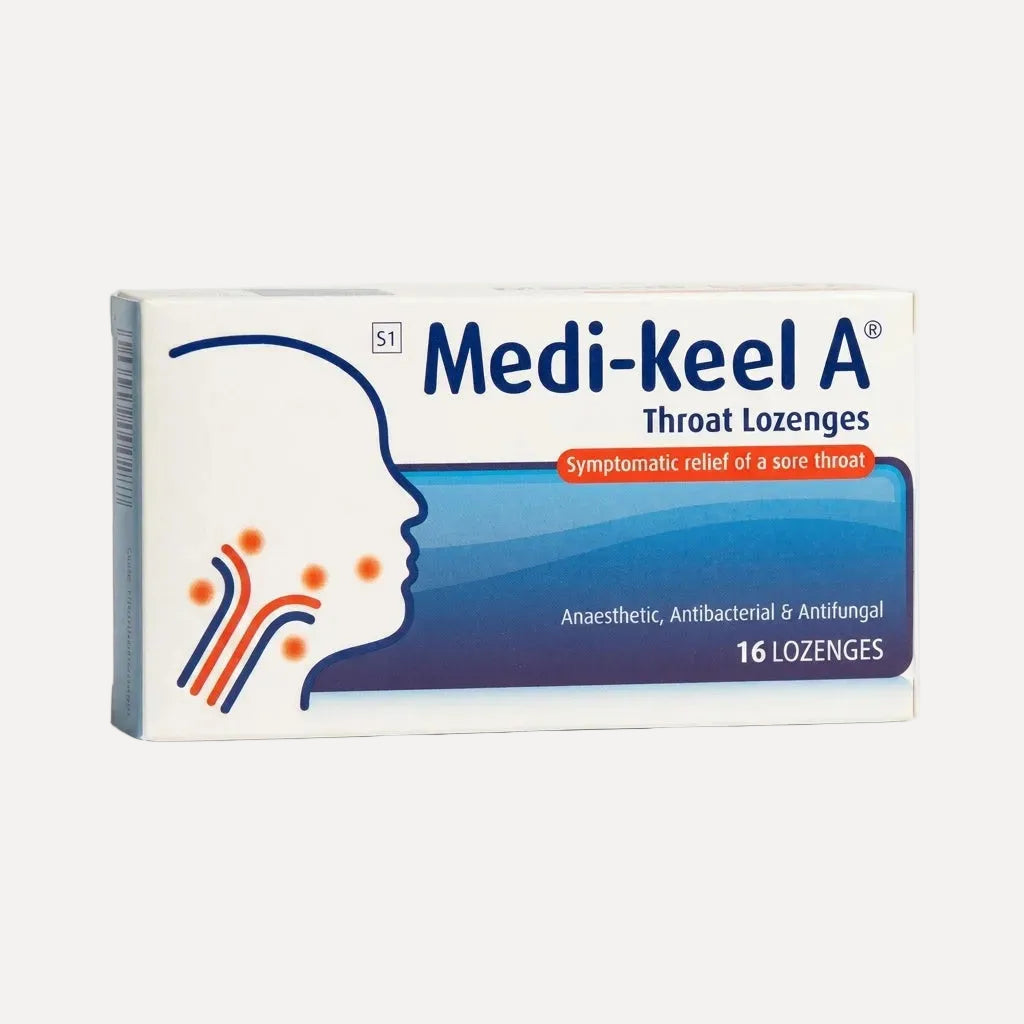 Medikeel Throat Lozenges 16's – benzocaine and cetylpyridinium chloride lozenges for soothing throat comfort