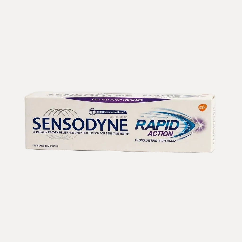 Sensodyne Rapid Action 75ml – fast-acting fluoride toothpaste for sensitive teeth and cavity protection