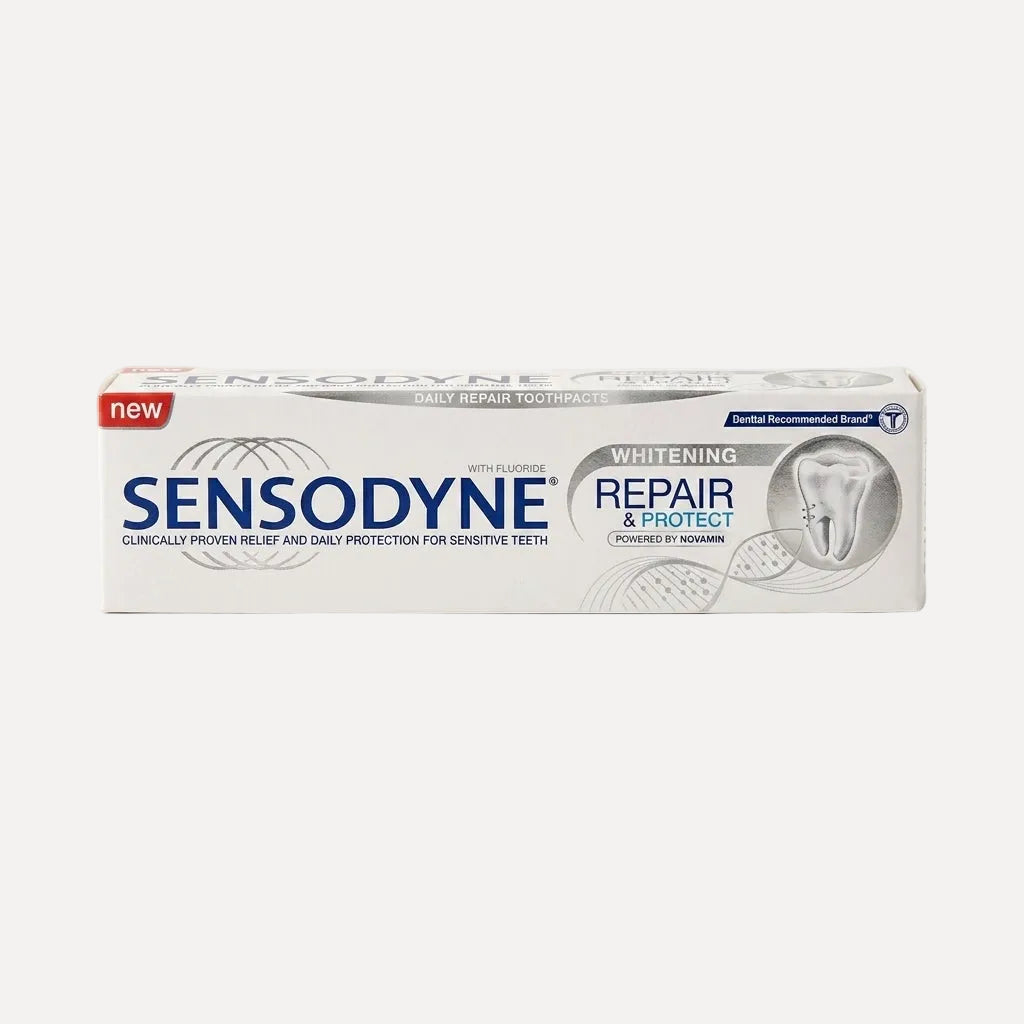 Sensodyne Repair & Protect Whitening 75ml – fluoride toothpaste for sensitive teeth with whitening and enamel care