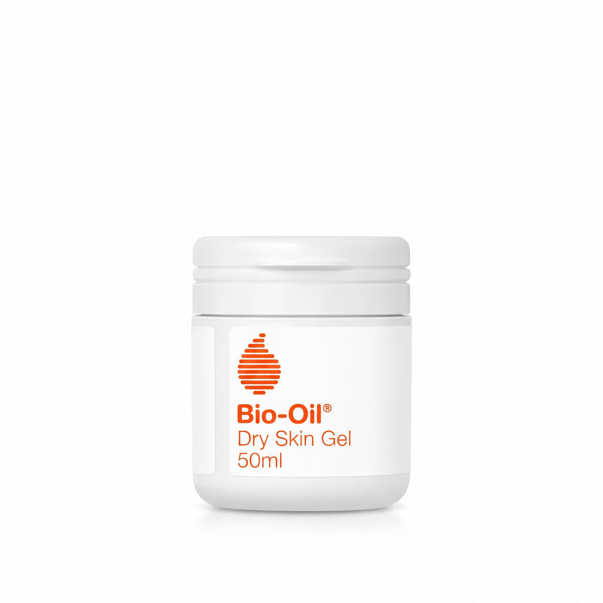 LYX Bio-Oil Dry Skin Gel 50ml in a white jar with orange branding for intense hydration