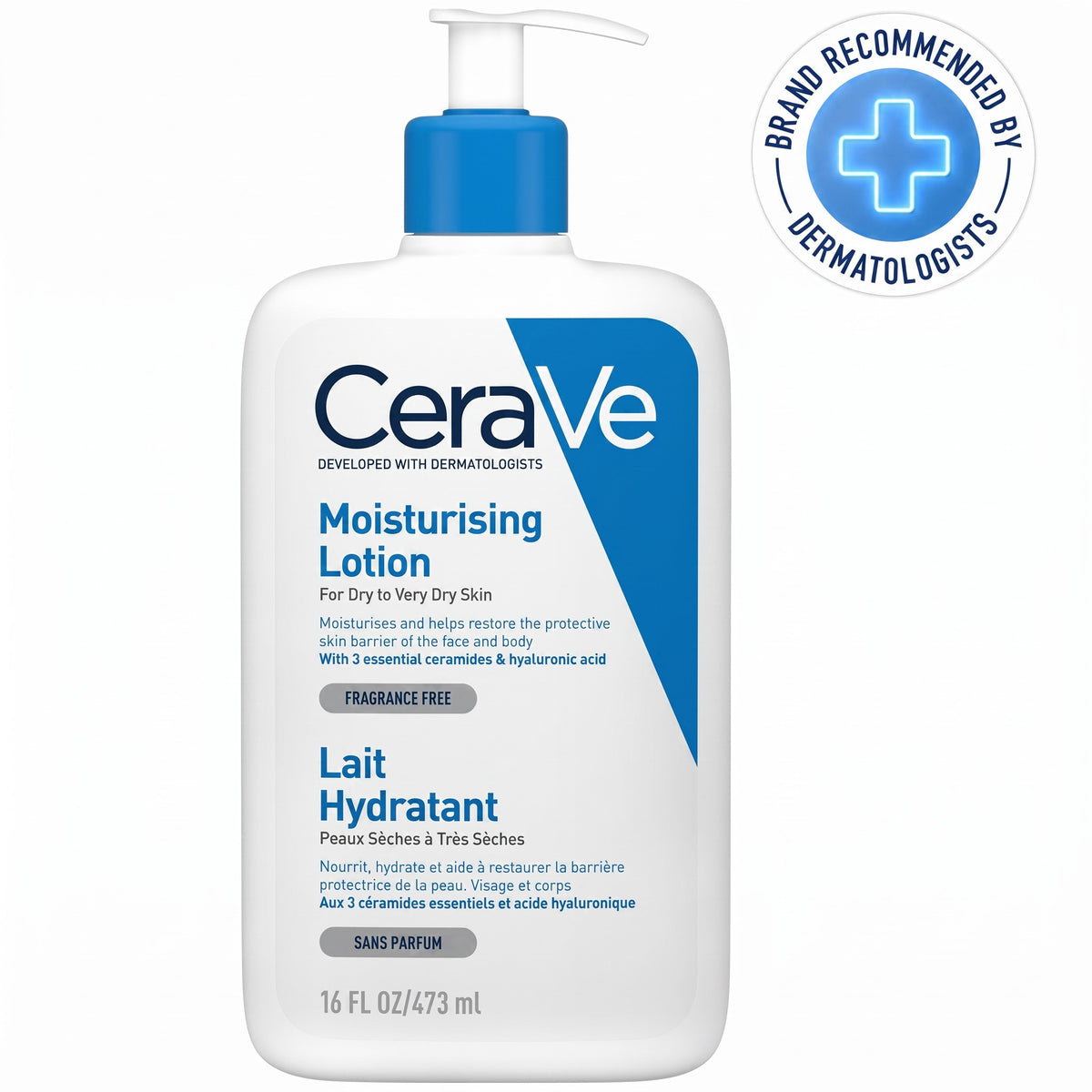 LYX CeraVe Daily Moisturizing Lotion 473ml bottle for dry to very dry skin with ceramides and hyaluronic acid