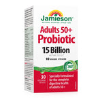 LYX Jamieson Adults 50+ Probiotic 15 Billion active cells supplement box with 30 vegetarian capsules