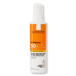 LYX La Roche-Posay Anthelios Invisible Spray SPF50+ sunscreen bottle with white and orange label